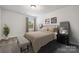 Bedroom with carpeted floor and neutral decor at 8336 Acadia Pkwy, Sherrills Ford, NC 28673