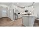 Modern kitchen with stainless steel appliances and an island at 8336 Acadia Pkwy, Sherrills Ford, NC 28673