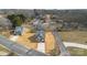 Aerial view of two new construction homes in a quiet neighborhood at 528 Moss Springs Rd, Albemarle, NC 28001