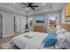 Virtually staged bedroom with a dresser and two windows at 528 Moss Springs Rd, Albemarle, NC 28001