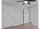 Bedroom with hardwood floors and neutral wall colors at 528 Moss Springs Rd, Albemarle, NC 28001