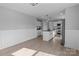 Modern kitchen with white cabinets and a large island at 528 Moss Springs Rd, Albemarle, NC 28001