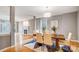 Bright dining room with hardwood floors and fireplace at 2804 Providence View Ln, Charlotte, NC 28270