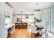 Modern white kitchen with stainless steel appliances and an island at 2804 Providence View Ln, Charlotte, NC 28270