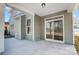 Covered patio with sliding glass doors at 5308 Verona Rd # 75, Charlotte, NC 28213