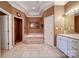 Bright bathroom features a separate shower and soaking tub at 3814 Watson Church Rd, Monroe, NC 28110