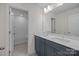 Bathroom with double sink vanity and tile surround tub at 633 Amberjack Pl, York, SC 29745