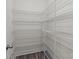 Walk-in pantry with metal shelving for optimal kitchen storage at 633 Amberjack Pl, York, SC 29745