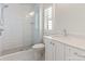 Bathroom featuring tiled shower and vanity at 4031 Pritchard Pl, Fort Mill, SC 29715