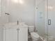 Bright bathroom featuring a glass shower and vanity at 4031 Pritchard Pl, Fort Mill, SC 29715