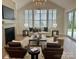 Bright living room with cozy fireplace, comfortable seating, and large windows at 4031 Pritchard Pl, Fort Mill, SC 29715