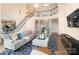 Spacious living room with sectional sofa and a marble coffee table at 3012 Wheatfield Dr, Waxhaw, NC 28173