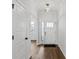 Welcoming foyer with hardwood floors, stylish lighting, and a clean, modern design, creating a great first impression at 4684 Hopsack Dr # Cal0105, Indian Trail, NC 28079