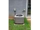 Exterior shot of AC unit by the house with green grass at the base at 2290 9Th Avenue Ne Dr, Hickory, NC 28601