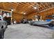 Large garage with boat and various items at 5811 Kristi Ln, Midland, NC 28107