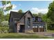 Stunning modern farmhouse with a two-car garage and beautifully landscaped front yard at 2625 Ritz Ln, Matthews, NC 28105
