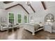 Luxurious main bedroom boasting hardwood floors and a stunning tray ceiling at 8516 Mcilwaine Rd, Huntersville, NC 28078