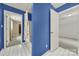 Bright bathroom with shower and view into the bedroom at 9143 Sadlers Ridge Rd, Fort Mill, SC 29707