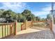 New wooden deck and large backyard at 3230 Rogers St, Charlotte, NC 28208