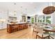 Open concept kitchen with island and high-end appliances at 104 Hidden Cove Dr, Shelby, NC 28150