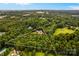 Aerial shot of the property's expansive lot surrounded by lush, mature trees at 127 Tradition Ln, Mooresville, NC 28115