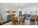 Bright dining room boasts modern decor and is perfect for casual Gathering meals at 12119 Brooklyn Ave, Charlotte, NC 28204
