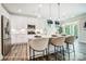 Modern kitchen with island and stainless steel appliances at 8611 Frank Grier Rd # 1, Charlotte, NC 28215