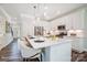 Modern kitchen with large island and breakfast bar at 8611 Frank Grier Rd # 1, Charlotte, NC 28215