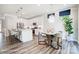 Modern kitchen with island and breakfast nook at 8611 Frank Grier Rd # 1, Charlotte, NC 28215