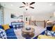 Open loft with seating area, game table, and home office at 8611 Frank Grier Rd # 1, Charlotte, NC 28215