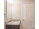 Bathroom with granite vanity and single sink at 147 Fesperman Cir, Troutman, NC 28166