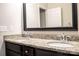 Double vanity bathroom with granite countertop at 147 Fesperman Cir, Troutman, NC 28166