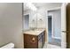 Modern bathroom with granite countertop and updated fixtures at 822 N Rocky River Rd, Monroe, NC 28110