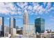 Stunning aerial view of the Charlotte skyline at 222 S Caldwell St # 2007, Charlotte, NC 28202