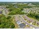 Aerial view of neighborhood and lakefront community at 16015 Vale Ridge Dr # 133, Charlotte, NC 28278