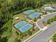 Well-maintained community tennis and pickleball courts at 16015 Vale Ridge Dr # 133, Charlotte, NC 28278