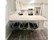 Stylish eat-in kitchen featuring a quartz countertop island with comfortable seating at 1586 Kenlane Dr, Hickory, NC 28601