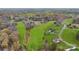 Aerial view of homes and golf course at 330 Muirfield Way, Salisbury, NC 28144