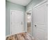 Light and bright entryway with wood-look flooring at 1523 28Th Street Se Pl, Hickory, NC 28602