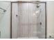 Walk-in shower with modern glass enclosure at 2866 15Th Avenue Se Pl, Hickory, NC 28602