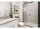 Modern bathroom featuring a sleek glass-enclosed shower, contemporary fixtures, and a stylish vanity at 171 Heartland Dr # 7, Rock Hill, SC 29732