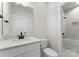 Clean bathroom with white marble countertop, sink, and matte black hardware at 199 Heartland Dr # 10, Rock Hill, SC 29732
