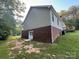 Brick and vinyl home with a walkout basement at 475 Cornerstone Dr, Taylorsville, NC 28681