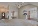 Spacious living room with high ceilings, fireplace and access to kitchen at 125 Ariel Dr, Mooresville, NC 28117