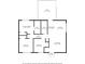 Floor plan showing a 3 bed, 2 bath home at 2600 Alleghany St, Charlotte, NC 28208