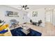 Bright living room with hardwood floors, comfy seating, and stylish decor at 2600 Alleghany St, Charlotte, NC 28208