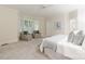 Bright bedroom featuring a sitting area by the bay window and a plush, neutral-toned carpet at 4301 Fairview Oaks Dr, Charlotte, NC 28211