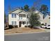 Charming two-story home with a covered front porch and well-maintained landscaping at 11521 Allen A Brown Rd, Charlotte, NC 28269