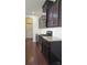 Kitchen with granite countertops, stainless steel appliances, and dark wood cabinets at 11521 Allen A Brown Rd, Charlotte, NC 28269