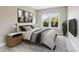 Comfortable bedroom with ample natural light, stylish decor, and a plush bed at 16004 Deer River Rd, Charlotte, NC 28278